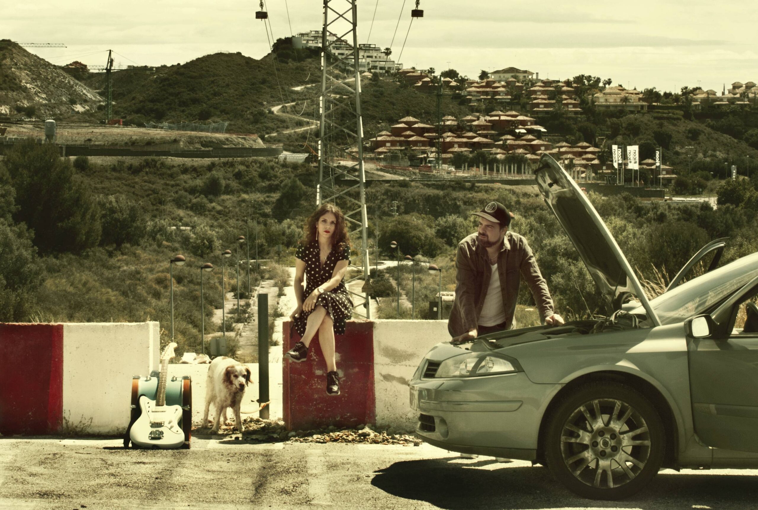 The Hill Frequencies live hill country blues guitar and drums duo